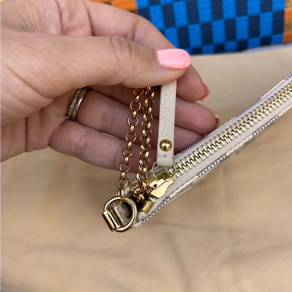 Authentic Louis Vuitton NEW Limited edition Mila Pochette Azur